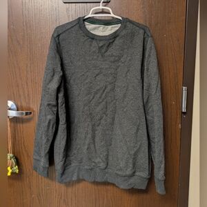 G.H. Bass & Co. Men's Sweatshirt Pullover Crew Charcoal Gray Large Long Sleeve